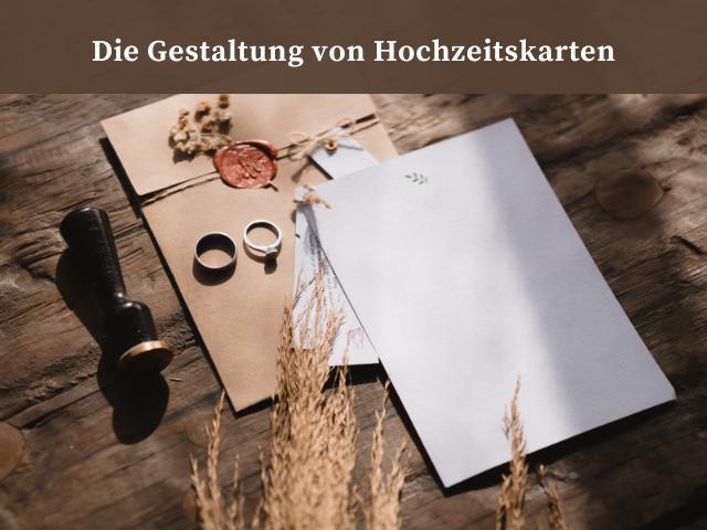 Die Gestaltung von Hochzeitskarten