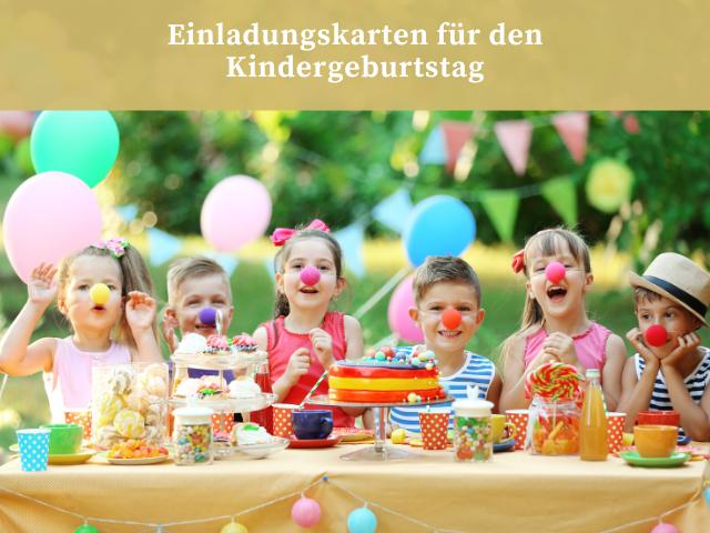 Einladungskarten für den Kindergeburtstag