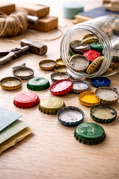 3 Bastelideen für Kronkorken