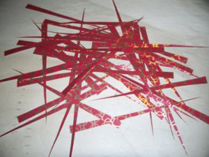 Papierperlen zuschneiden