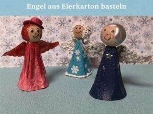 Engel aus Eierkarton