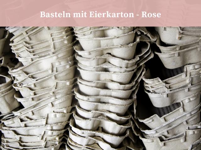 Rosen aus Eierkarton