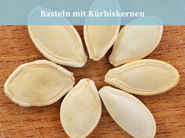 Basteln mit Kürbiskernen