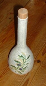 Upcycling mit Servietten - Flasche