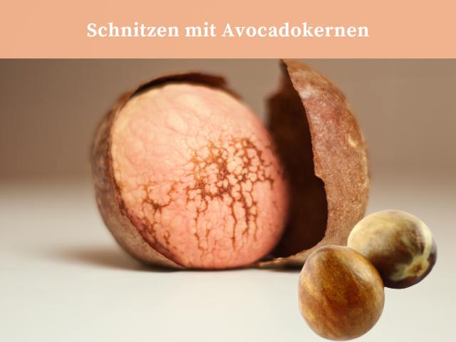 Wie man mit Avocadokernen schnitzt