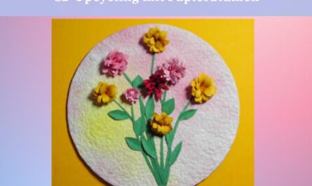 CD-Upcycling mit Papierblumen