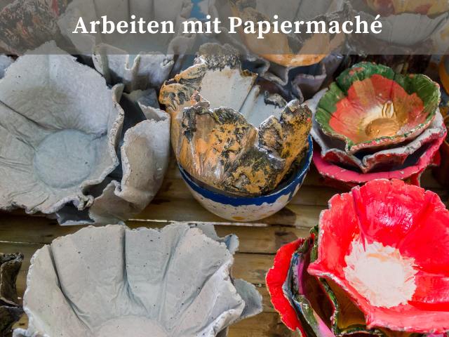 Zwei Anleitungen für das Arbeiten mit Papiermaché