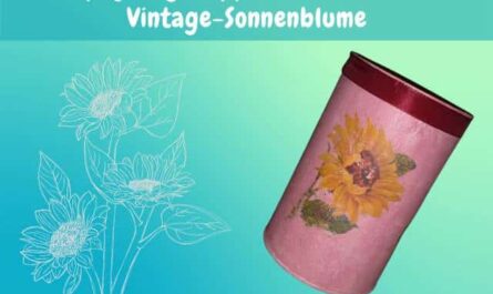 Cappuccino-Dose upcyceln: Nostalgisches Decoupage-Projekt mit Vintage-Effekt