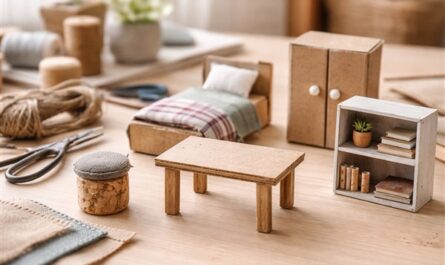 Miniaturmöbel aus Recyclingmaterial: Ideen für Fantasiewelten, Dioramen und Miniaturszenen aus Alltagsresten
