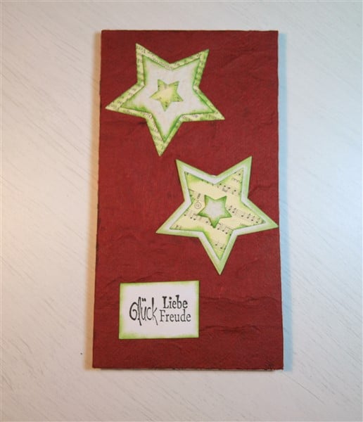 Nachhaltige Weihnachts-Zauberkarten aus Restmaterial basteln