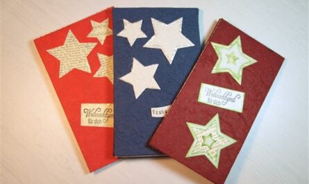 Nachhaltige Weihnachts-Zauberkarten aus Restmaterial basteln