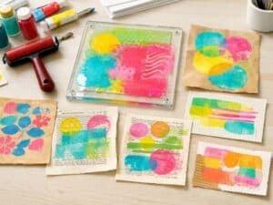 Gelli Print – Wie sich mit Farben, Fantasie und alten Papieren einzigartige Drucke gestalten lassen