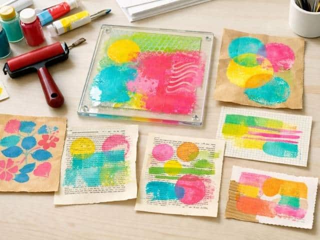 Gelli Print – kreativ drucken mit einfachen Mitteln