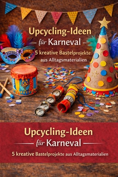 Upcycling-Ideen für Karneval: 5 kreative Bastelprojekte aus Alltagsmaterialien