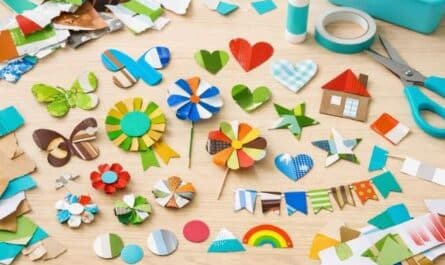 Papierverzierungen aus Restmaterial basteln – Ideen mit Verpackungen und Papierresten