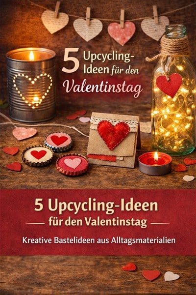 Upcycling-Ideen für den Valentinstag - Nachhaltige Valentinsideen aus Dingen, die ohnehin im Haushalt liegen