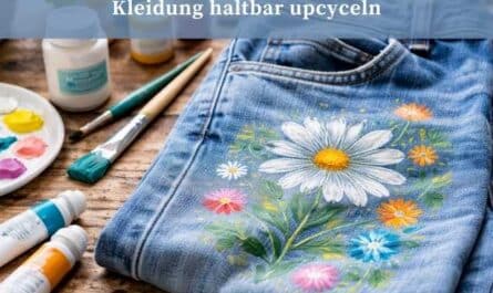 Acrylfarbe auf Jeans