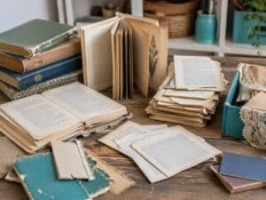 Alte Bücher upcyclen: Ideen für Buchseiten, Einbände und Papier