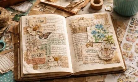 Junk Journal mit Stickern gestalten: So entstehen Collagen aus alten Papieren