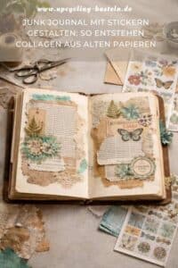 Junk Journal mit Stickern gestalten: So entstehen Collagen aus alten Papieren