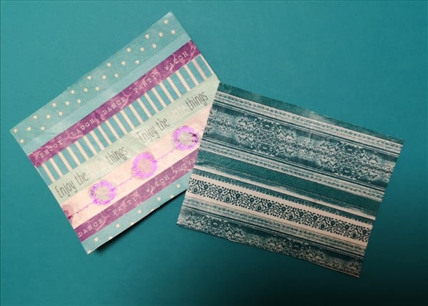 Washitape auf Altpapier – Frankenpaper aus Klopapierrollen