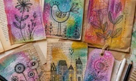 Reverse Coloring auf Restpapier: Aus alten Papieren werden neue Ideen