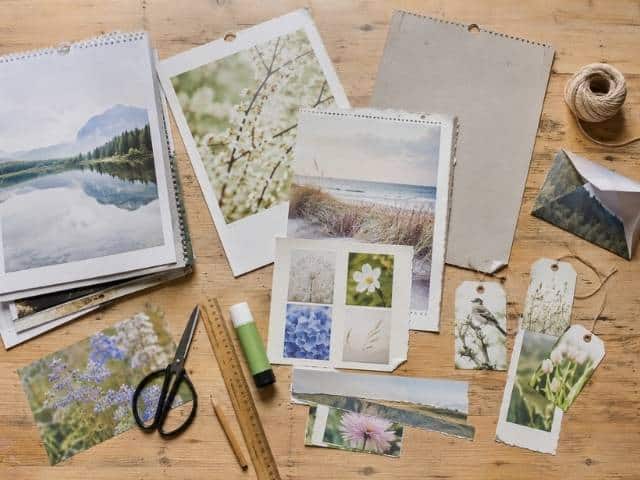 Alte Kalender upcyclen: 15 Ideen für Bilder, Kalenderblätter und Rückseiten