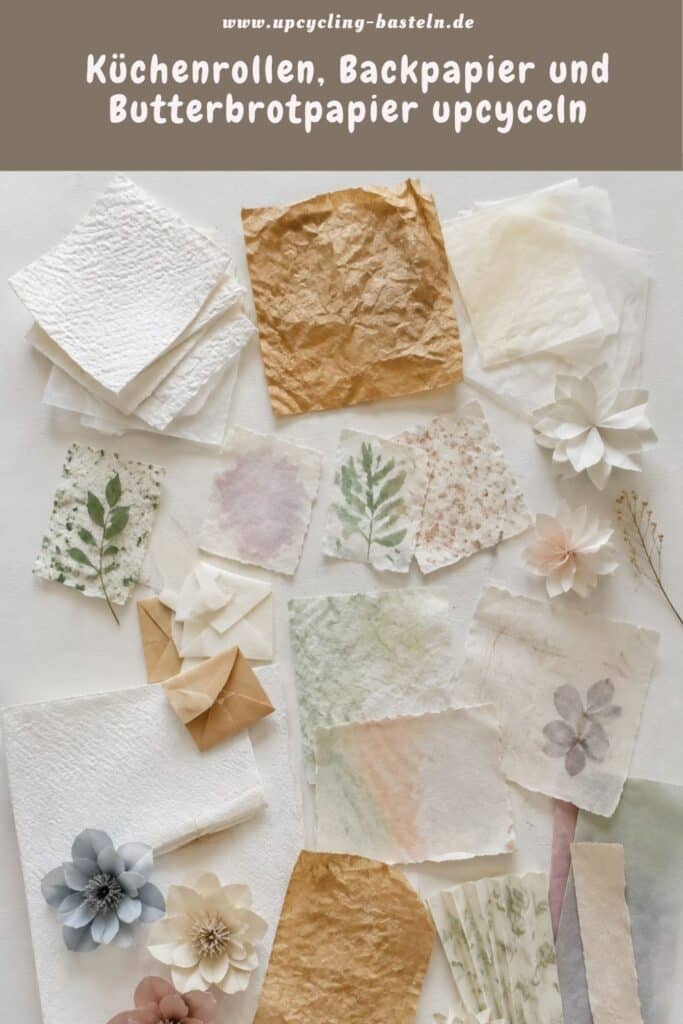 Küchenrollen, Butterbrotpapier und Backpapier weiterverwenden